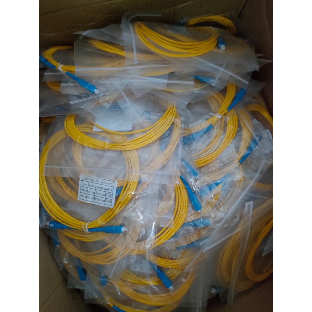 Fiber Optic Patch Cord SC-SC Single Mode Simplex , SC/UPC-SC /UPC SM, 3MM-3Meter Patchcord