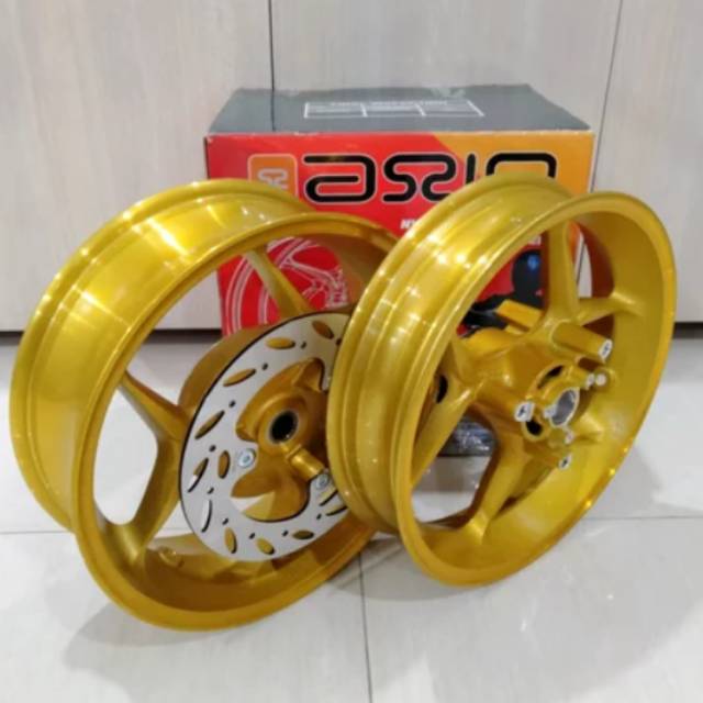 VELG RACING DOUBLE DISK AEROX 155 TAPAK LEBAR