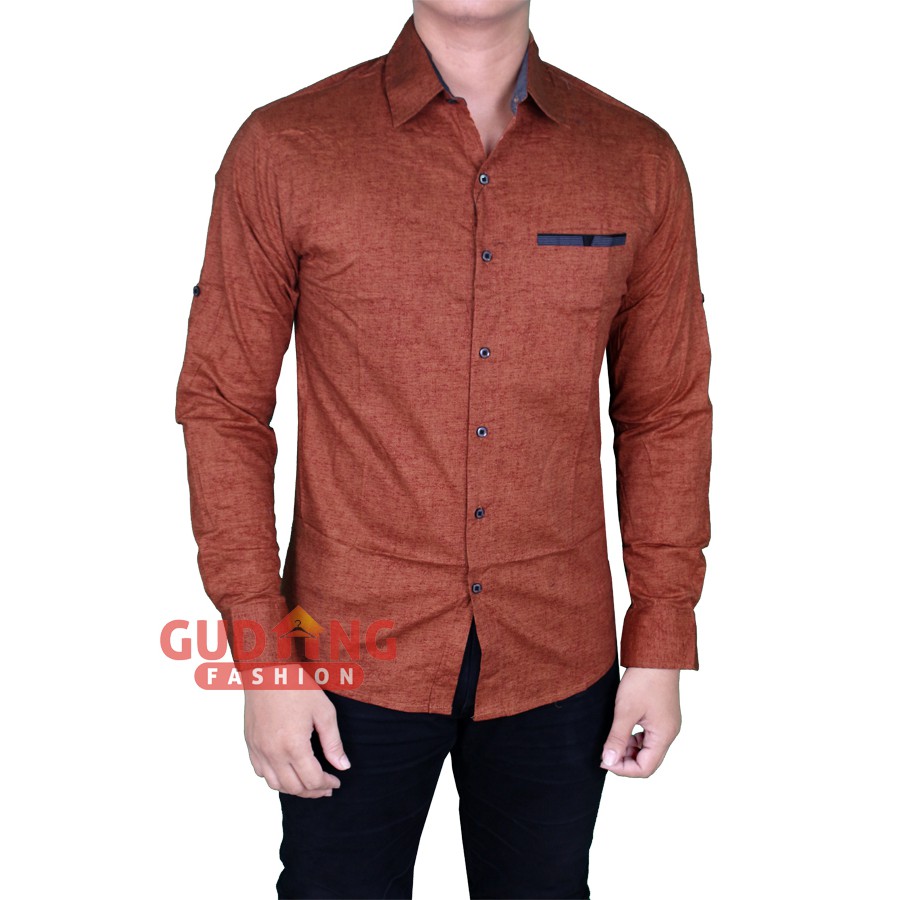 Long Sleeve Slim Fit Casual Man Shirts LNG 1646