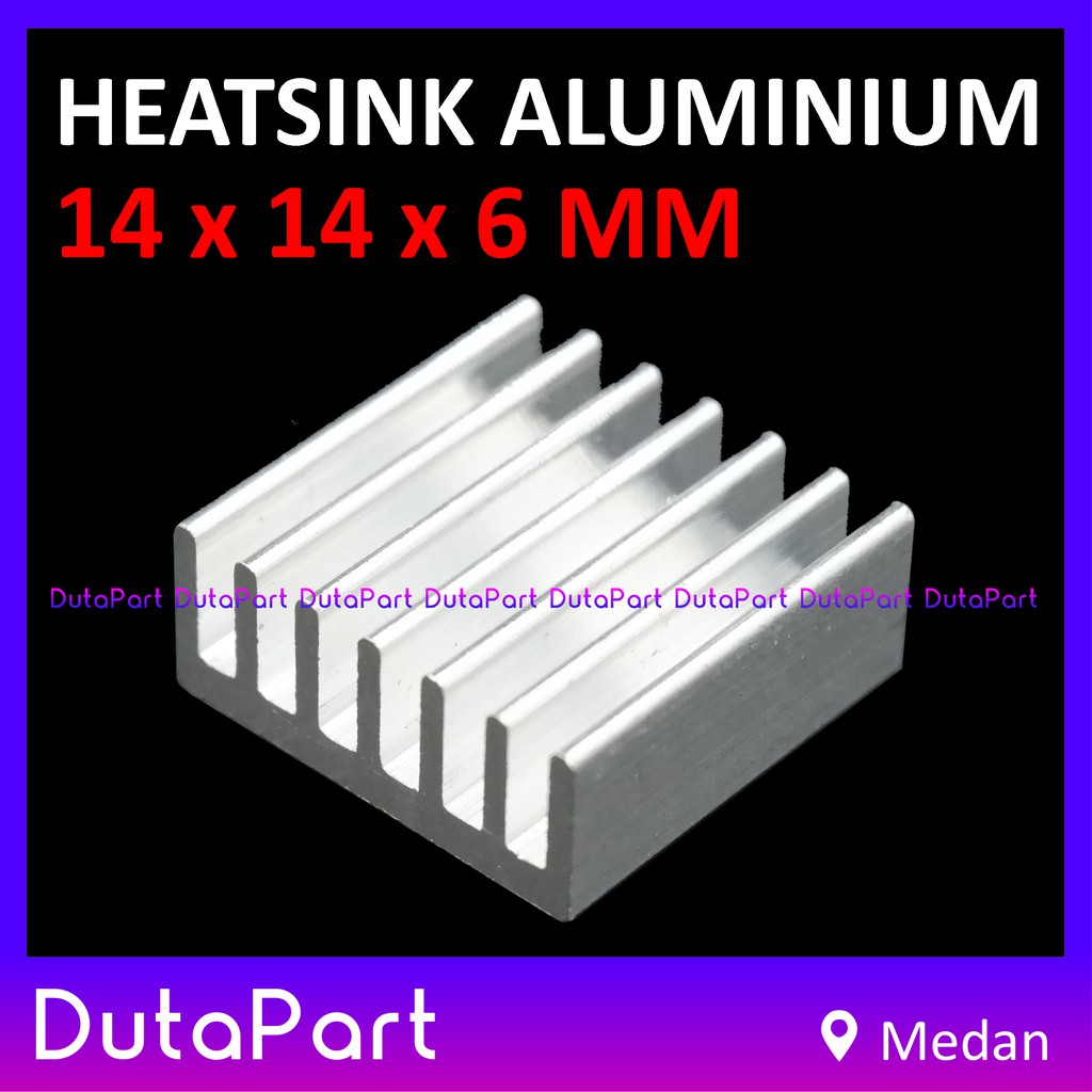 Heatsink Aluminium Pendingin 14x14x6mm 14*14*6mm 14x14x6 mm Heat Sink