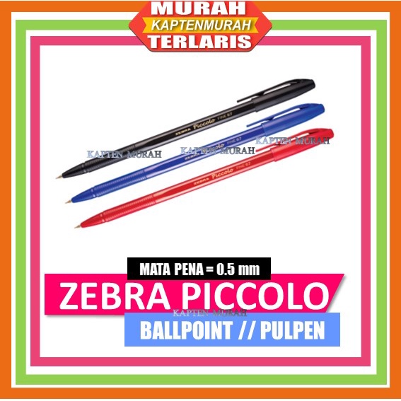 

ZEBRA Piccolo Semi Gel Fine 0.7mm Pulpen Ball Point Bolpen Pena Pen BalPoin Terbaru Spesial Promo Murah