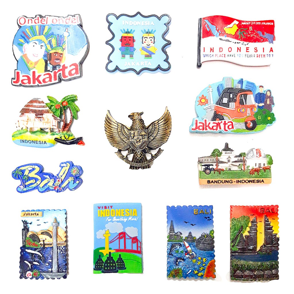 SOUVENIR MAGNET INDONESIA JAKARTA
