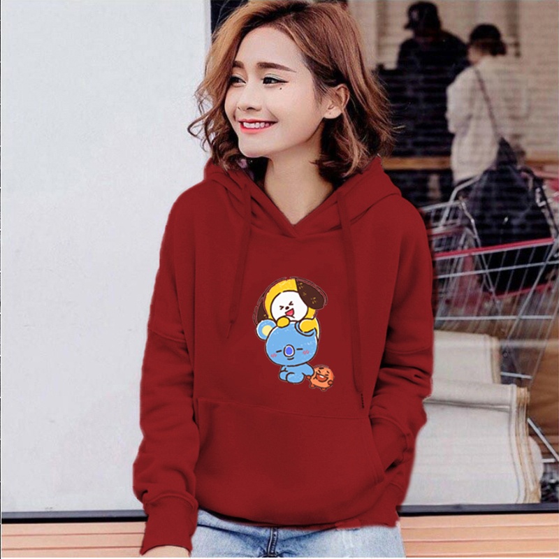 Lilipop.id Sweater Wanita Bts Chimmy Hoodie Jumper Outwear