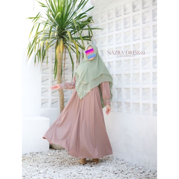 Gamis Polos Nazra Dress By Attin