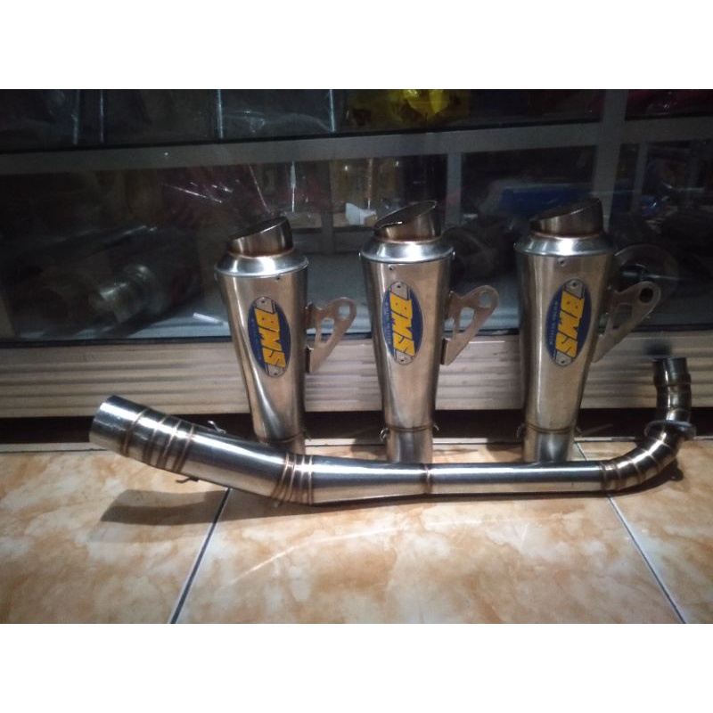 knalpot BMS satu set kompetisi model Rcb/FANTERA
