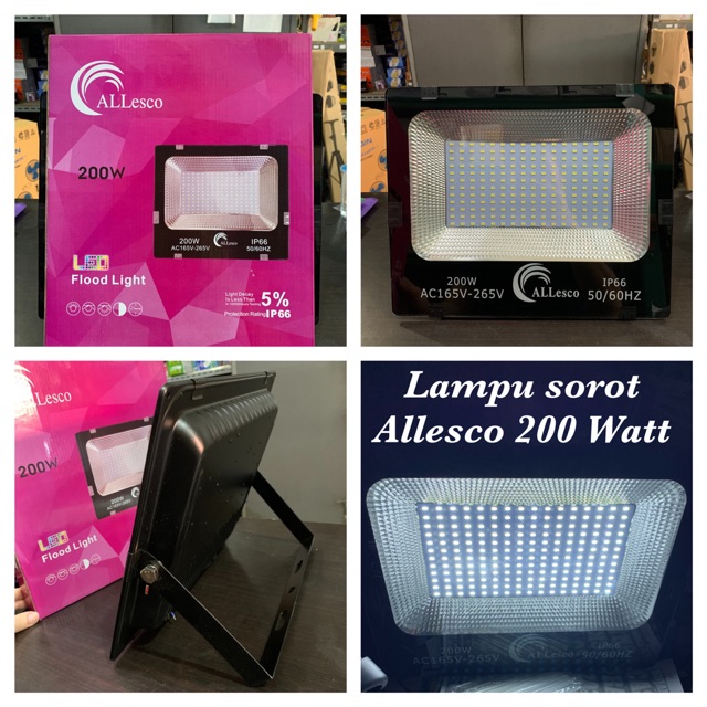 Lampu sorot tembak outdoor Allesco 200 watt