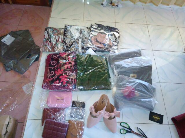 Batik Couple Keluarga Sania Ruffle Ori Ndoro Jowi Dnt Blarak Biru