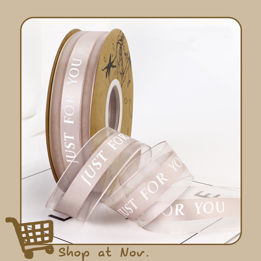 

PITA JUST FOR YOU 2.5CM PER METER / JUST FOR YOU RIBBON / PITA KUE / PITA BUNGA / PITA TULISAN