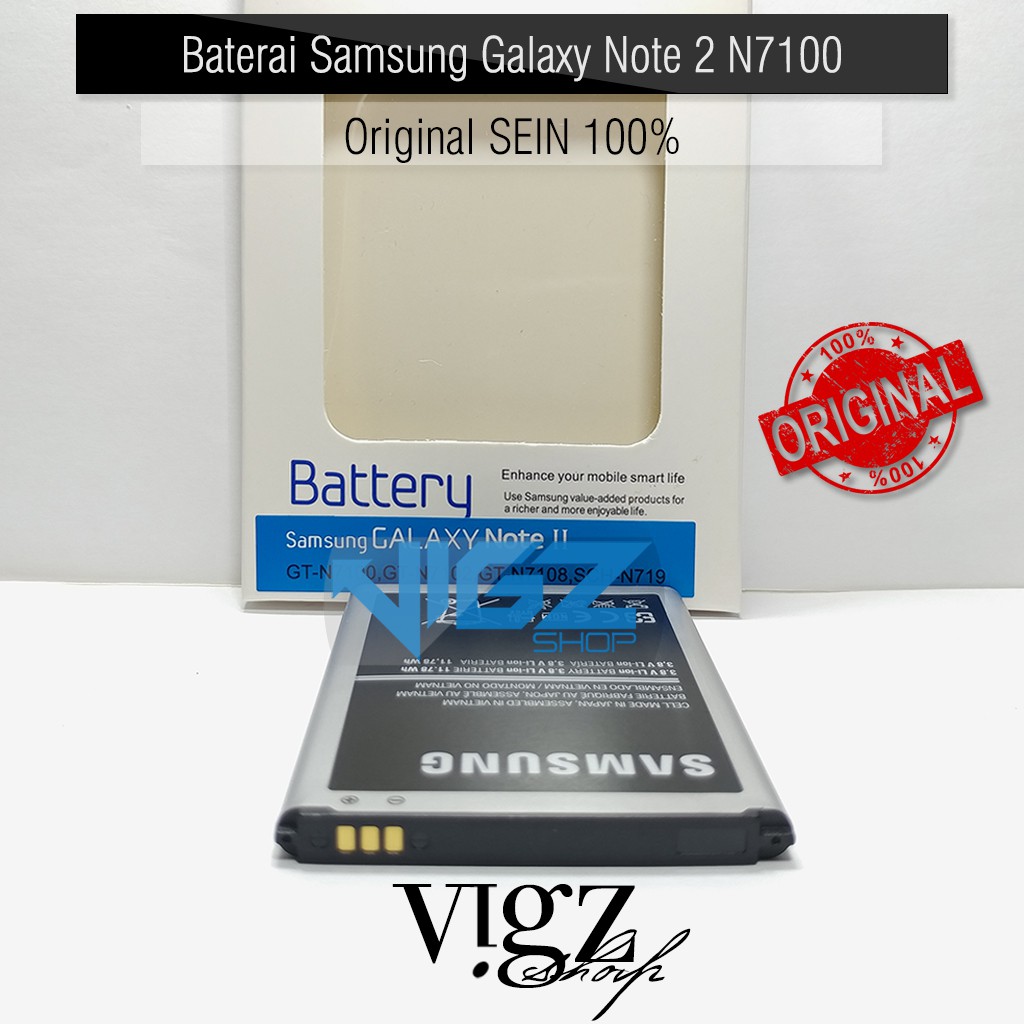 Baterai Samsung Galaxy Note 2 N7100 Original SEIN 100%