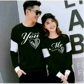  BAJU  PANJANG COUPLE  YOU  AND ME  Shopee Indonesia