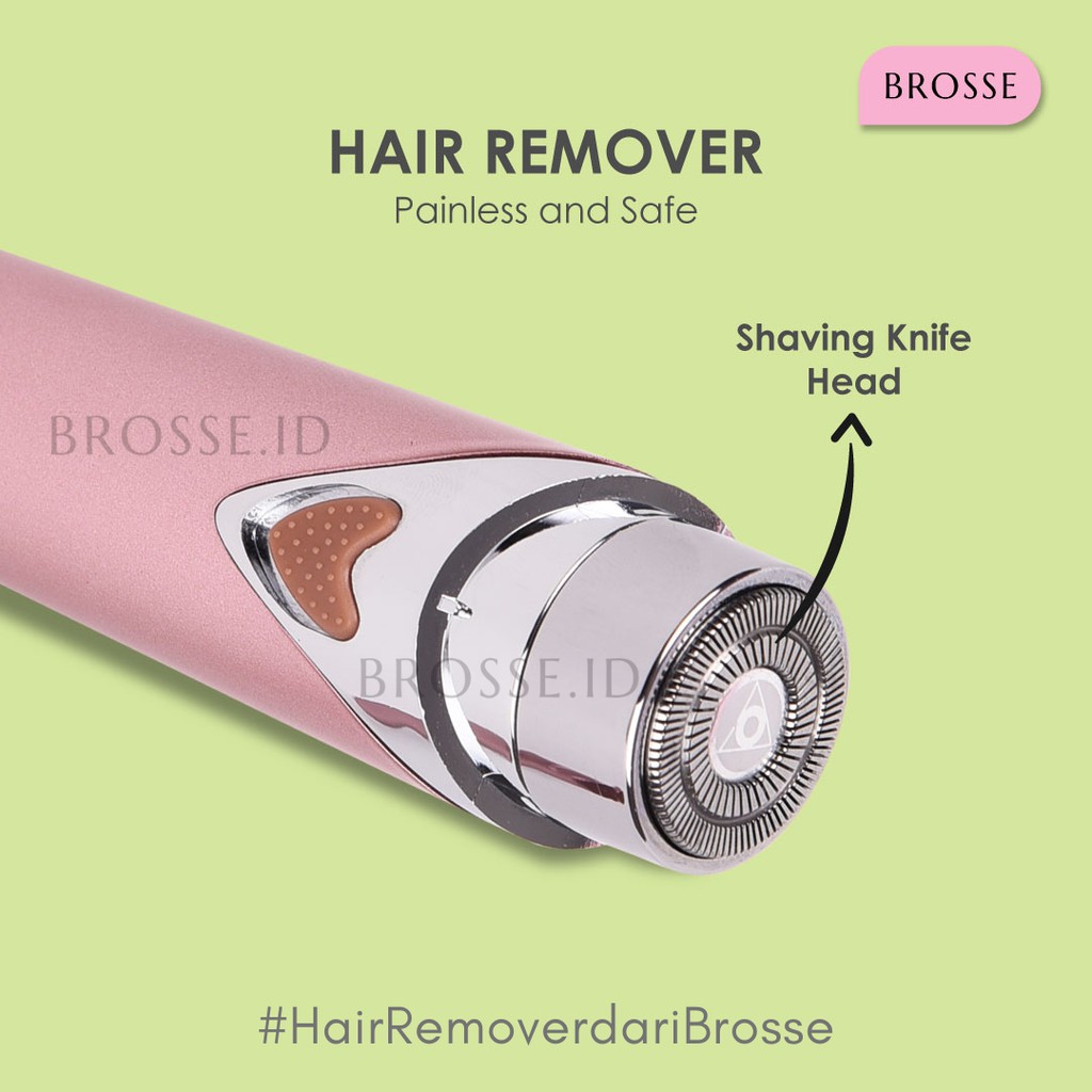 READY STOCK - Brosse HairRemover ORIGINAL + BERGARANSI - White &amp; Rosegold