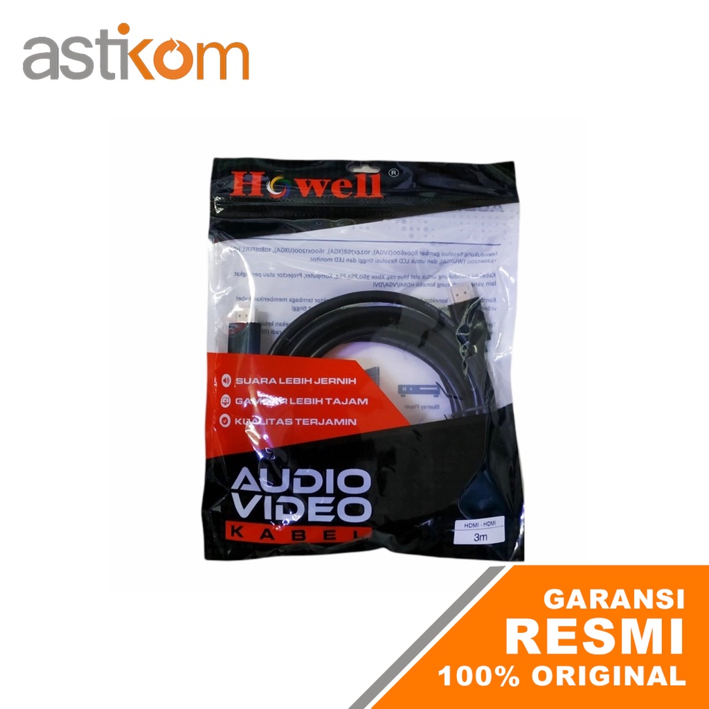 Kabel Howell HDMI to HDMI PVC 3M