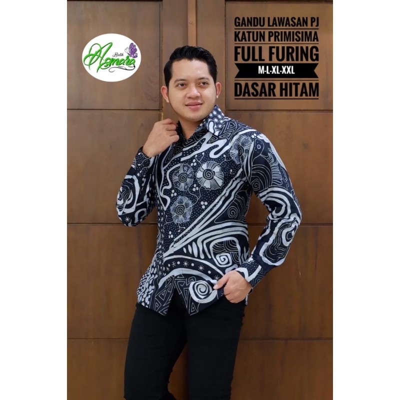 BATIK PRIA GANDU LAWASAN LAPIS FURING KATUN HALUS SRAGENAN SIZE M-XXL HIGH QUALITY