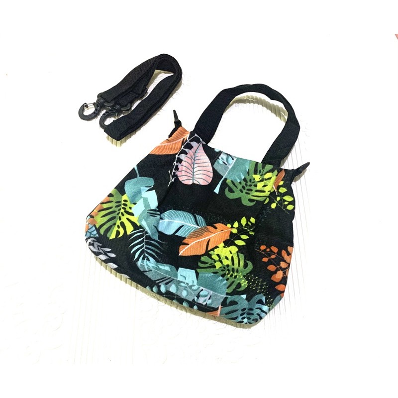 Sling Bag Knus mini monstera hitam