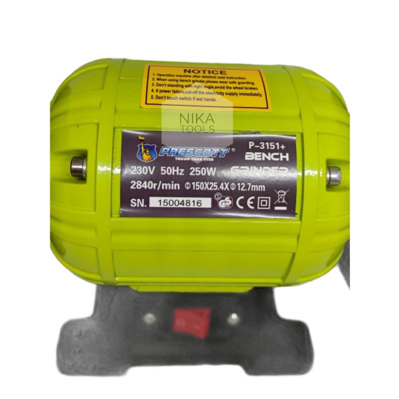 Gerinda Duduk Bench Grinder 6&quot; Prescott