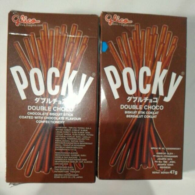 

Pocky Double Choco Glico Biskuit Stik Coklat 47gr