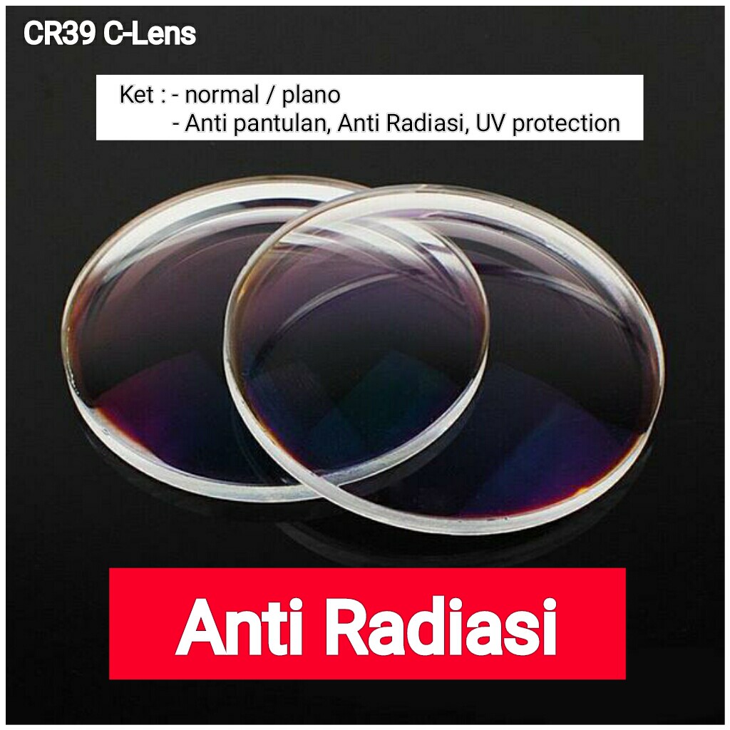Terbaru Lensa CR39 - Anti Radiasi - Khusus mata normal