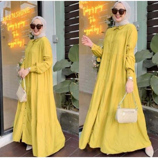 Dress Kondangan Muslim Wedding Dress Matt Rayon Premium