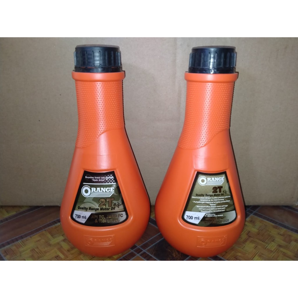 Oli Samping 2Tak Orange Quality Range Motor Oil 0.7Liter