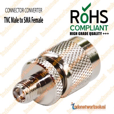 KONEKTOR CONNECTOR CONVERTER TNC M (MALE) to SMA F