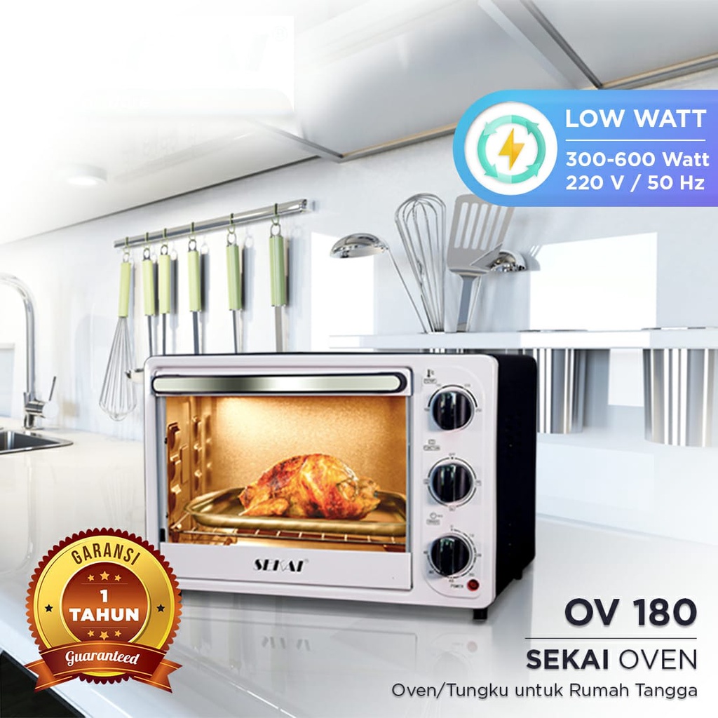 Oven Listrik - Electric Oven Sekai 18 Liter OV-180 / OV 180