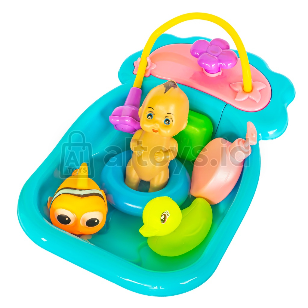 Duck Bathtub Baby Shower Mainan Bak Mandi Boneka Bebek Ikan Nemo Permainan Air Set SS1538