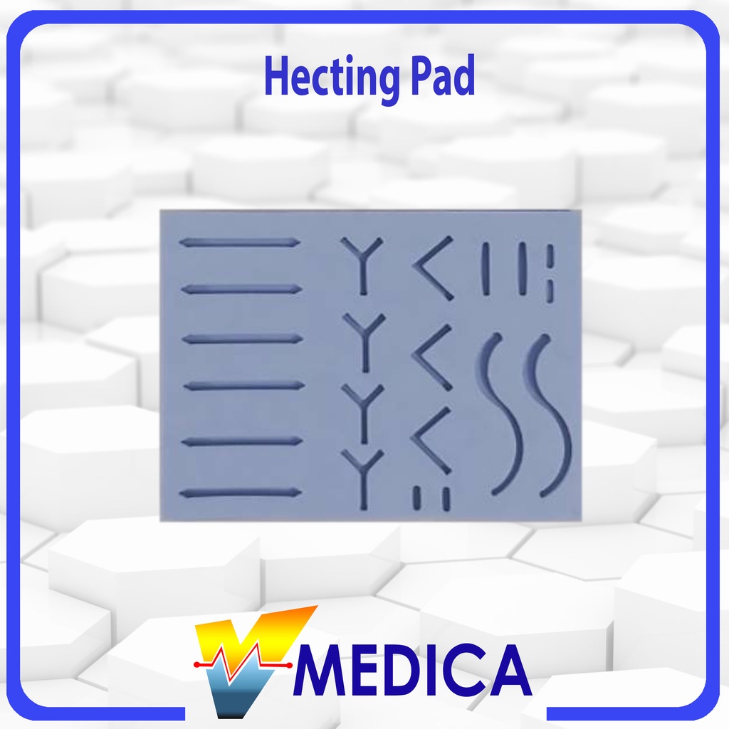 Hecting Pad Silicone / Alat Latihan Jahit Luka Medis
