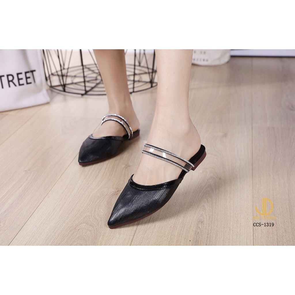 IMPORT Original JOSE DAROCA CCS-1319BB Sepatu Flat Shoes Murah Wanita Cewek Batam Hitam Gold Silver