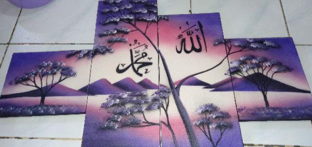 Lukisan Kaligrafi Modern Hiasan Dinding Dekorasi Rumah