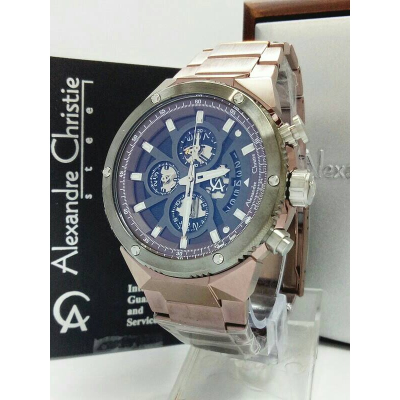 ALEXANDRE CHRISTIE WATCH AC 6461 PRIA BROWN ORIGINAL