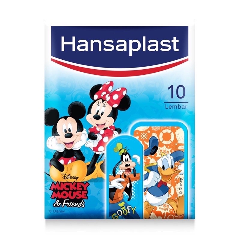 Hansaplast Karakter / Hansaplast Anak isi 10 pcs / Plester Kain Elastis Anak