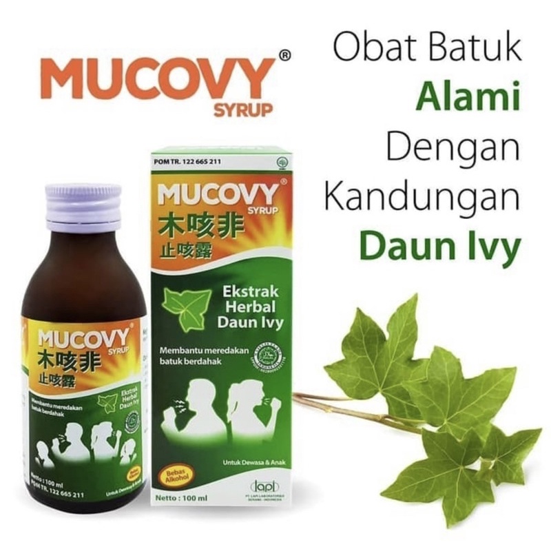 Mucovy sirup 100 ml ( obat batuk herbal )