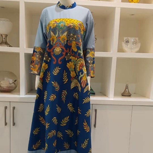 Gamis mix batik sanghai by edness kayla