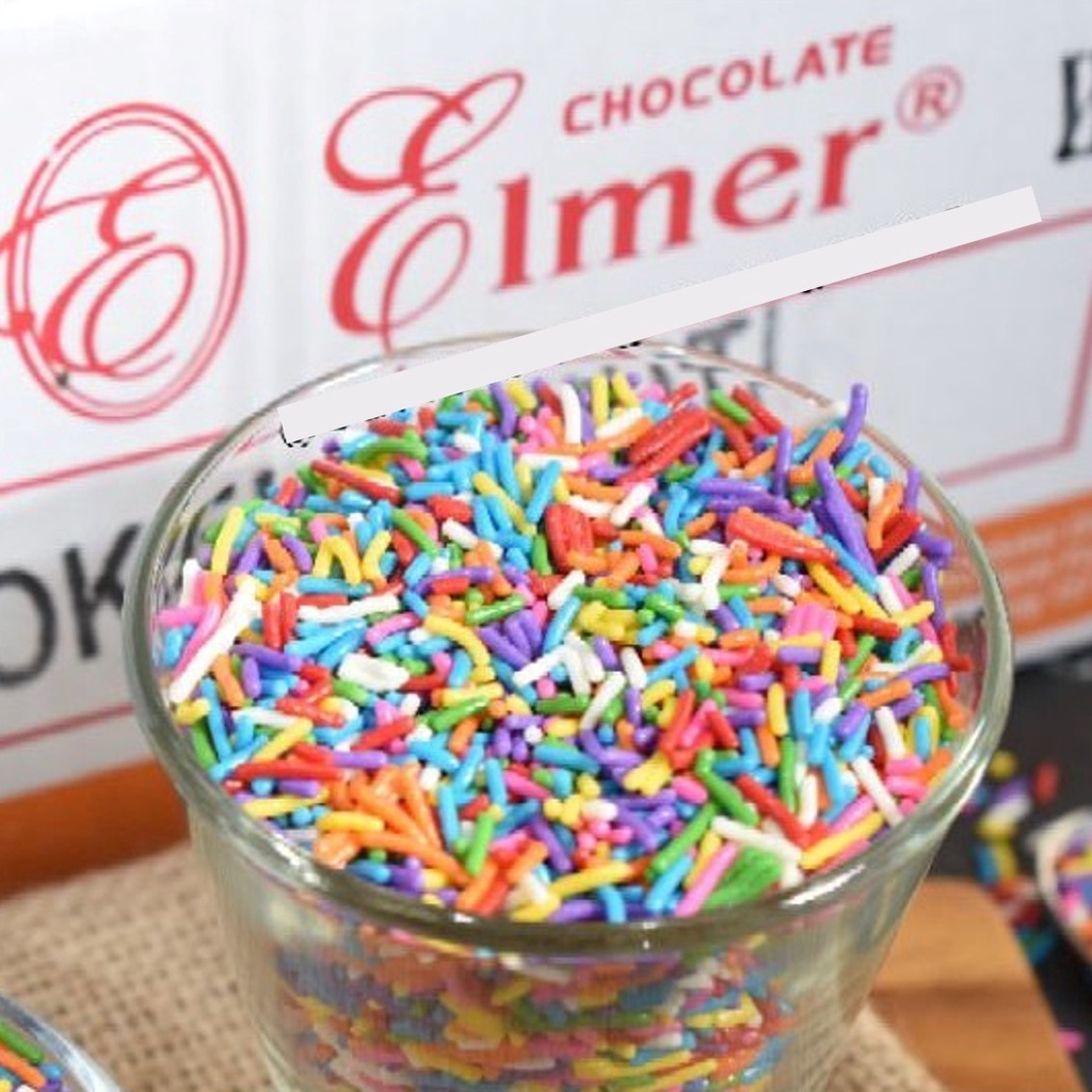 

Elmer Mesis Warna Warni 1kg Meises Sprinkle Chocolate Coloured