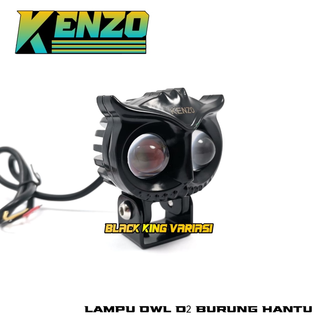 Lampu Tembak Laser LED D2 OWL Laser 2 Mode Jauh Lampu Tembak Owl 2 Mata Waterproof