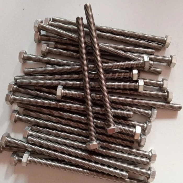 Wow Baut Stainless/Hex Bolt M6 X 150 Atau Baut 10 Panjang 15Cm Bagus