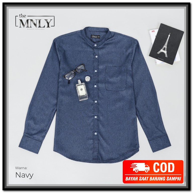 Gabrielle Casual Kemeja Pria Dewasa Pria Dewasa Formal Kasual Ker YV437 Kemeja Pria Lengan Panjang K