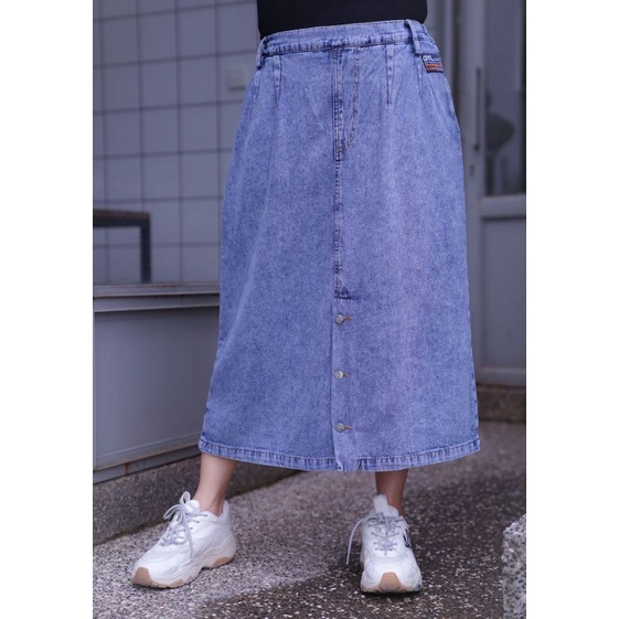 Rok Jeans GYL Matt Jeans Wash Import Fit to XL Pinggang karet