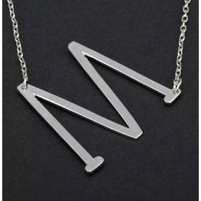 Fourfashion Kalung Rantai inisial huruf / kalung xuping Huruf - SILVER