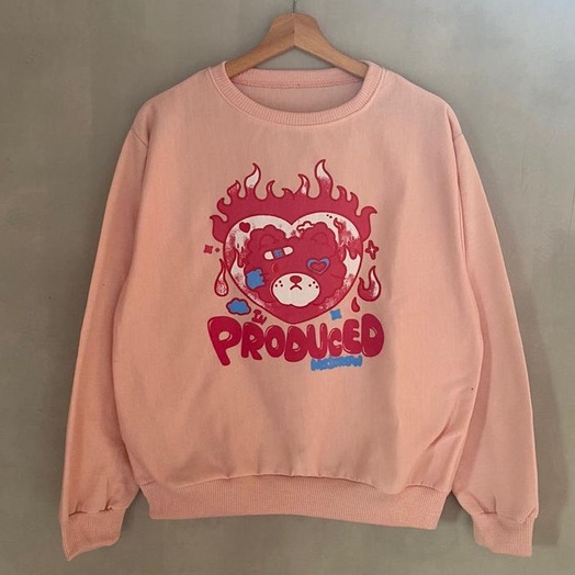 FC - SWEATER BEAR IN PRODUCED MISCROW CREWNECK BAHAN BABYTERRY