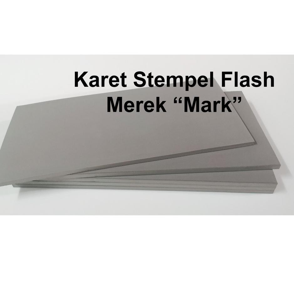 

(SUPER SALE) Karet Stempel Flash "Mark" - Kualitas Premium (Warna Abu-Abu)