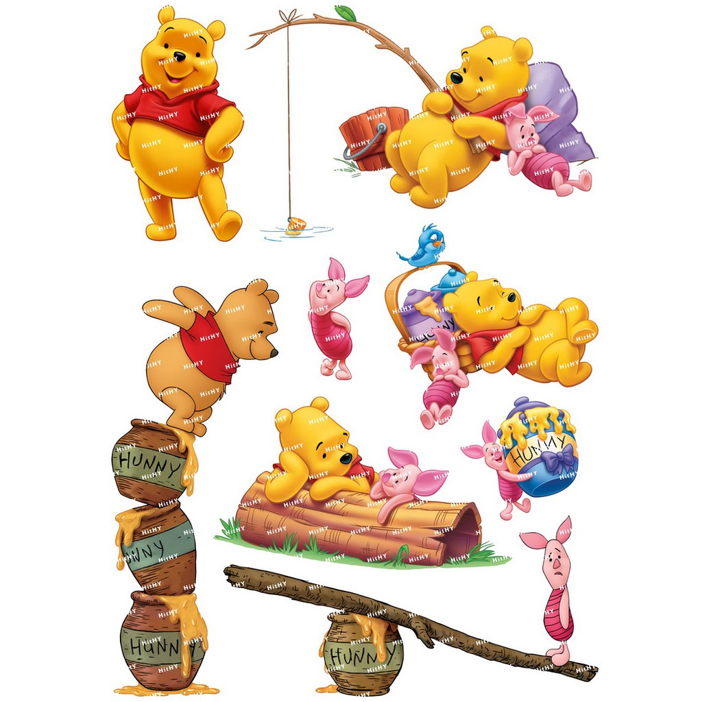 Stiker Gambar Kartun Winnie The Pooh Anti Air Untuk Laptop