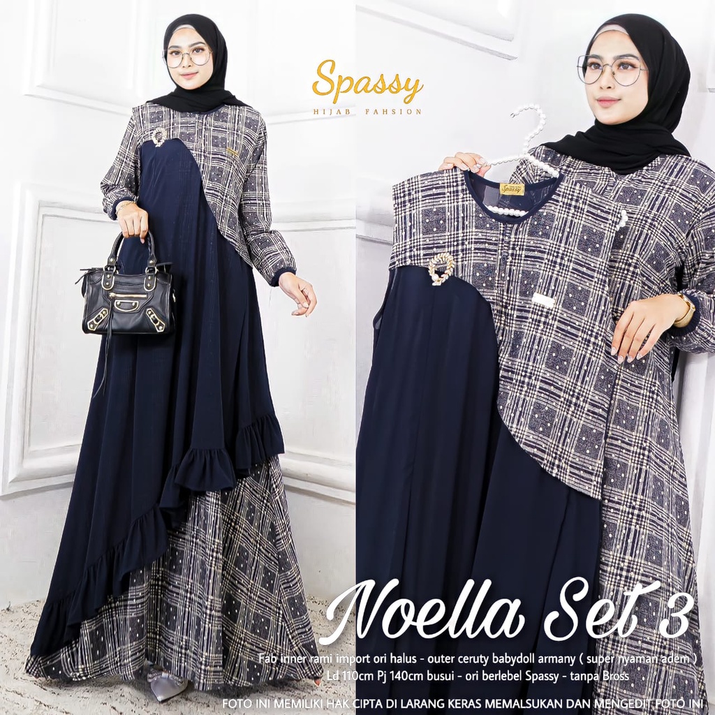 READY STOK NOELLA SET 3 ORI LABEL A&L