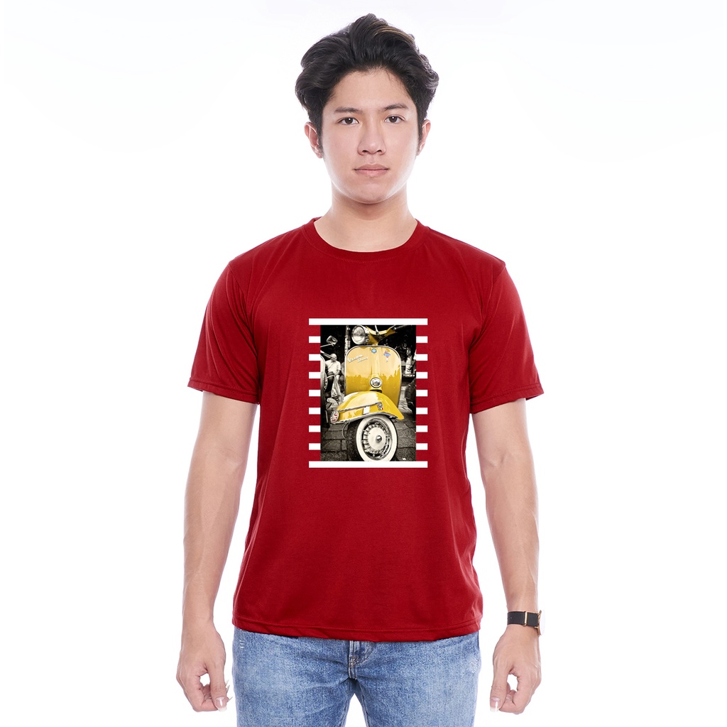 Kaos Oblong Pendek Gambar Vespa