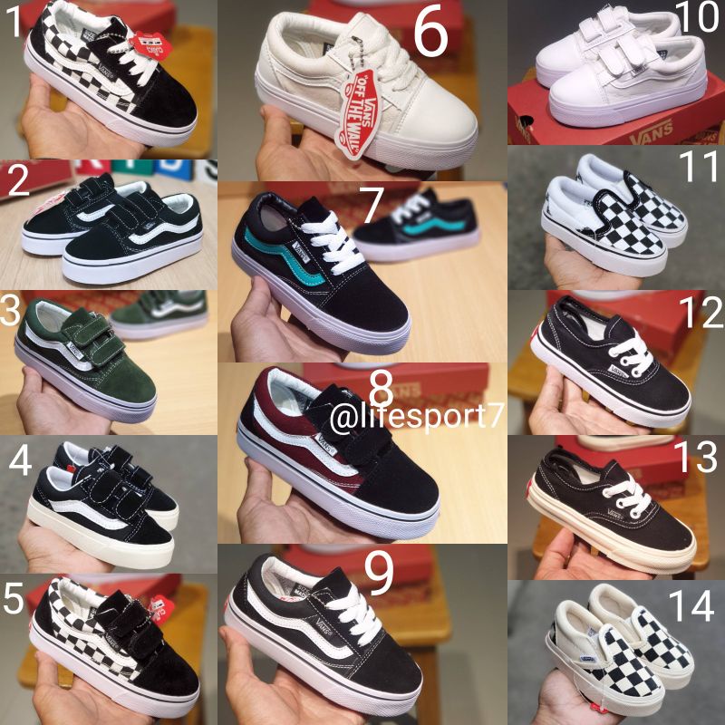 ANEKA SEPATU ANAK VANS CEWEK COWOK LUCU KIDS KEREN