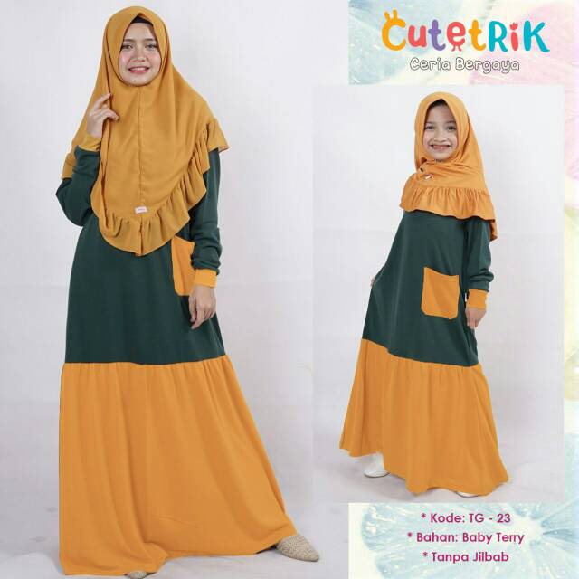 Gamis couple ibu anak Cutetrik baby tery