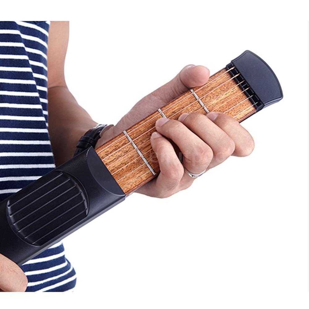 Alat Latihan Gitar Pocket Mini Senam Jari Belajar Latihan Main Gitar Portable Guitar Chord Practice Tool