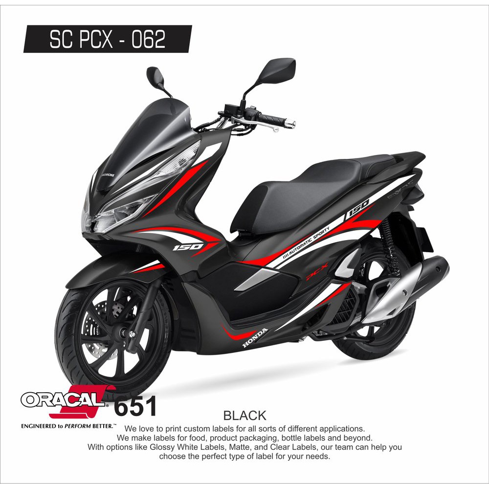 Stiker motor Pcx /Sticker body Pcx  Cutting Sticker Honda PCX - 045