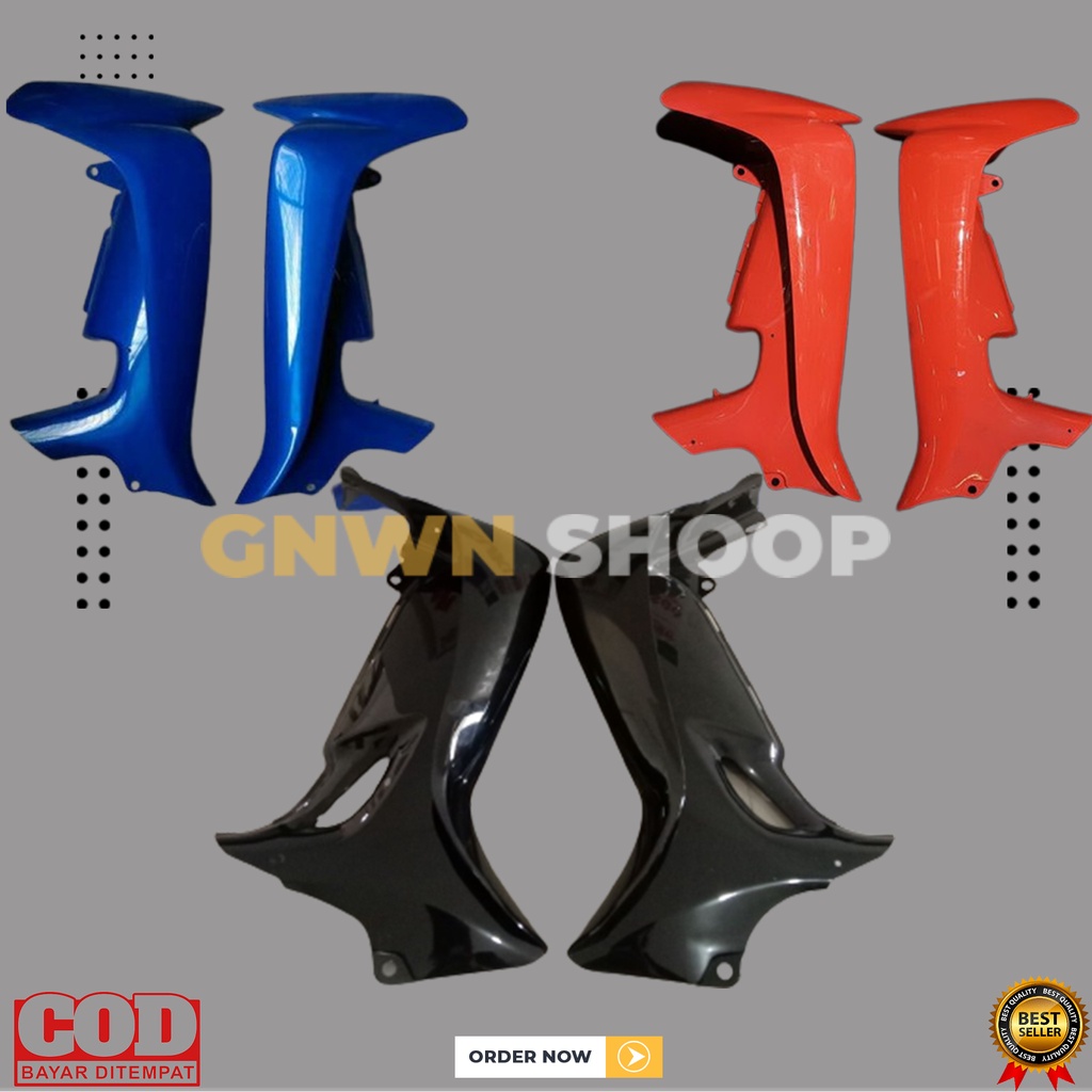 NEW COVER SAYAP DEPAN KIRI KANAN MOTOR SUZUKI SMASH 110 LAMA WARNA BIRU MERAH HITAM TERLARIS