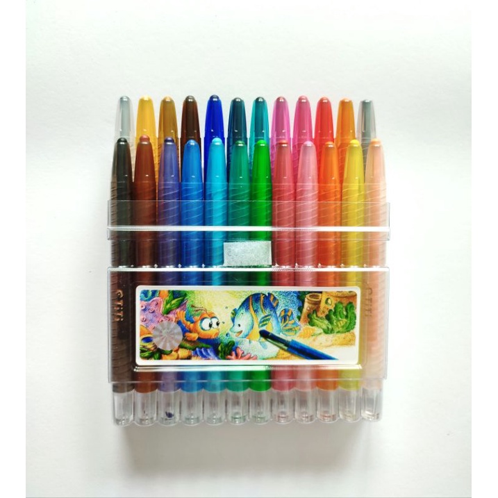 

RK Crayon Putar Mini 24 Warna Joyko TWCR-24Mini Twist Crayon
